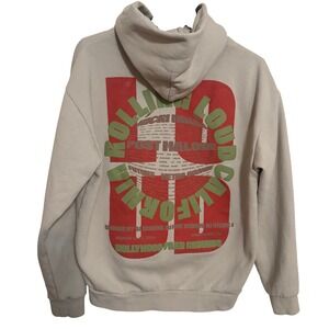 Rolling Loud Hoodie Sweater Mens Large Hollywood park grounds 2024 Graphic cream
